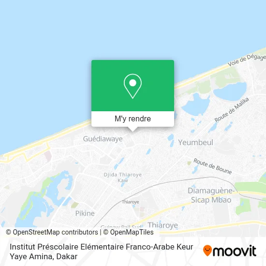 Institut Préscolaire Elémentaire Franco-Arabe Keur Yaye Amina plan