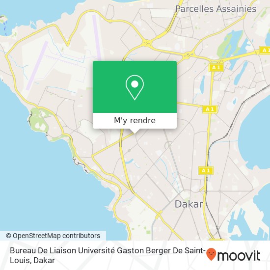 Bureau De Liaison Université Gaston Berger De Saint-Louis plan