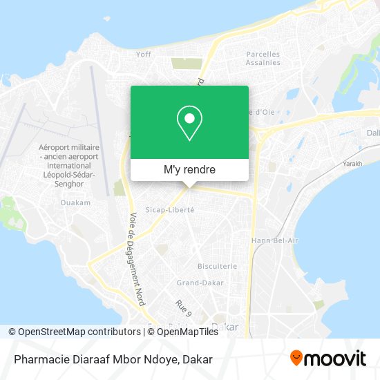 Pharmacie Diaraaf Mbor Ndoye plan