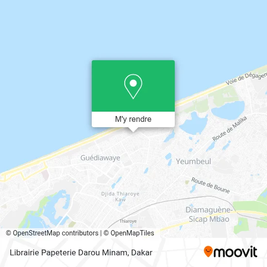 Librairie Papeterie Darou Minam plan