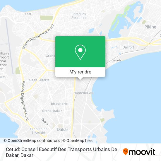 Cetud: Conseil Exécutif Des Transports Urbains De Dakar plan