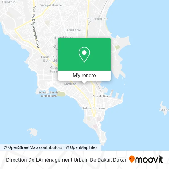 Direction De L'Aménagement Urbain De Dakar plan