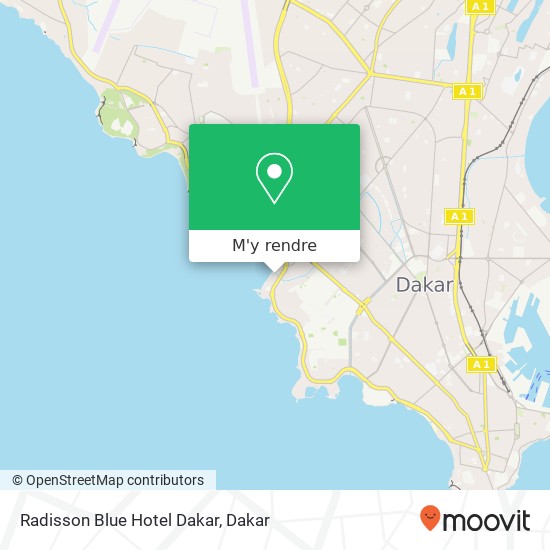 Radisson Blue Hotel Dakar plan