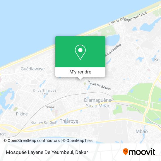 Mosquée Layene De Yeumbeul plan