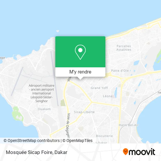 Mosquée Sicap Foire plan