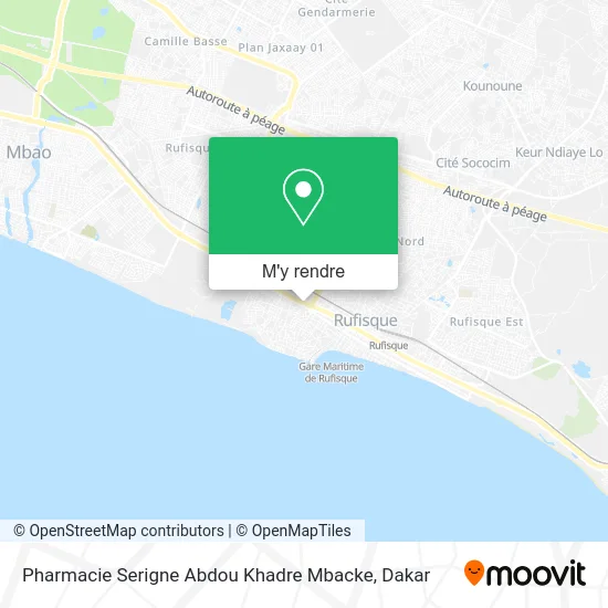 Pharmacie Serigne Abdou Khadre Mbacke plan
