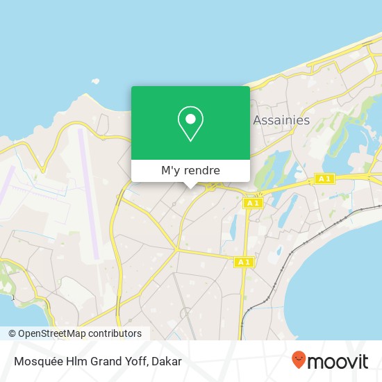 Mosquée Hlm Grand Yoff plan