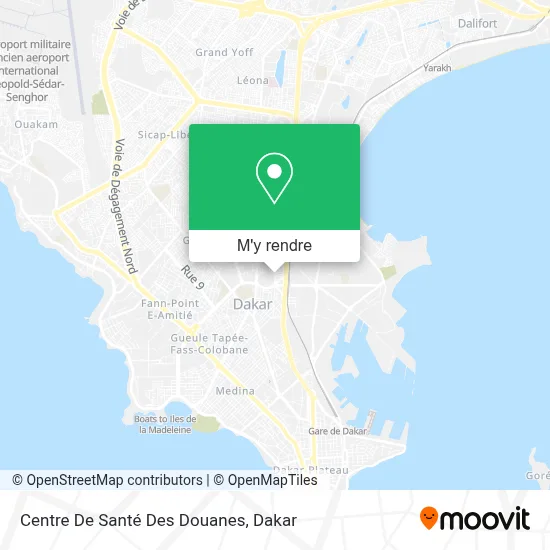 Centre De Santé Des Douanes plan