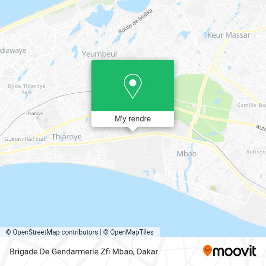 Brigade De Gendarmerie Zfi Mbao plan