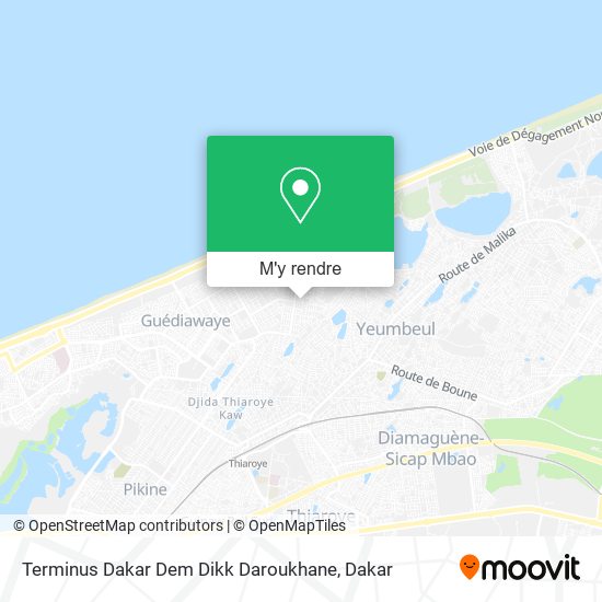 Terminus Dakar Dem Dikk Daroukhane plan