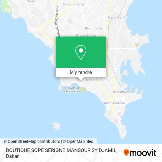 BOUTIQUE SOPE SERIGNE MANSOUR SY DJAMIL plan