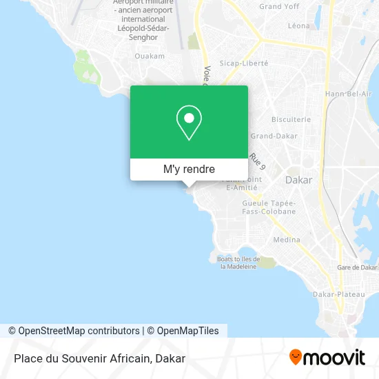 Place du Souvenir Africain plan