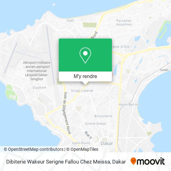 Dibiterie Wakeur Serigne Fallou Chez Meissa plan