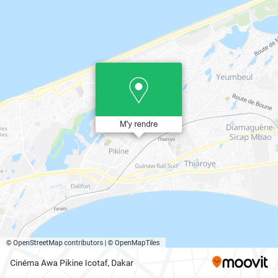 Cinéma Awa Pikine Icotaf plan