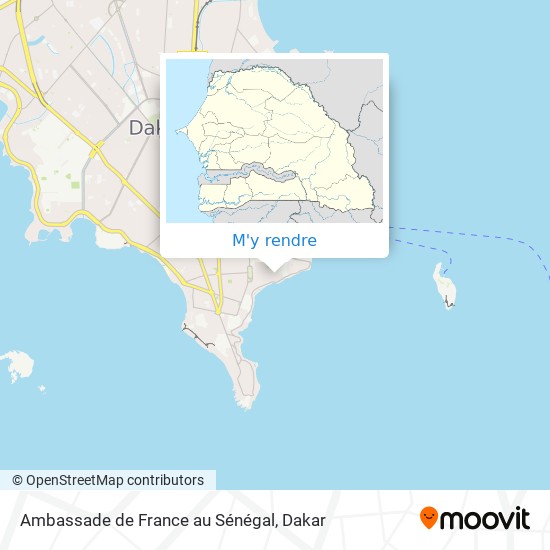 Ambassade de France au Sénégal plan