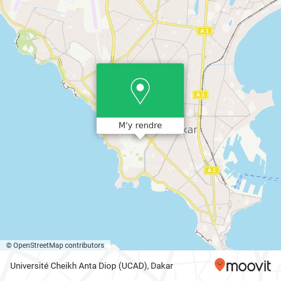 Université Cheikh Anta Diop (UCAD) plan