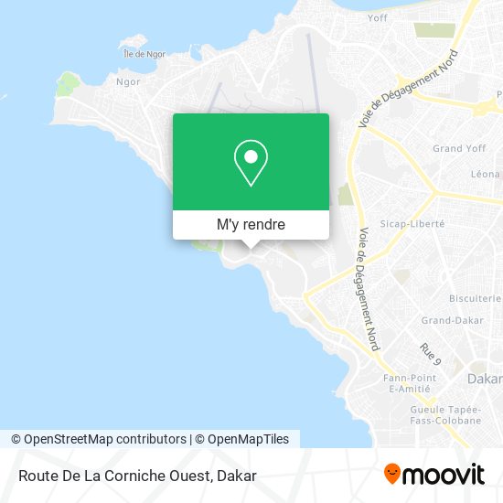 Route De La Corniche Ouest plan