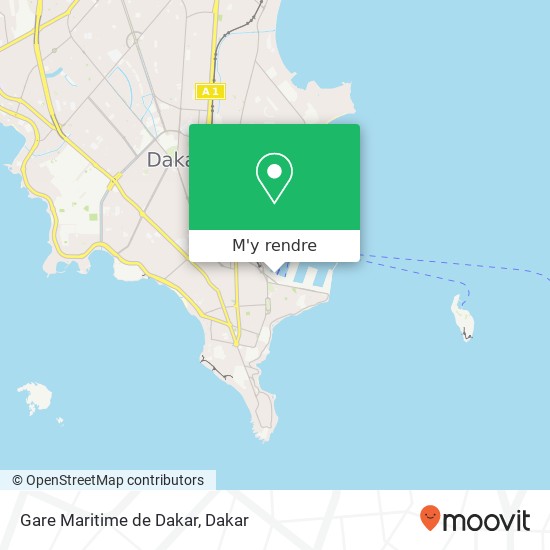 Gare Maritime de Dakar plan