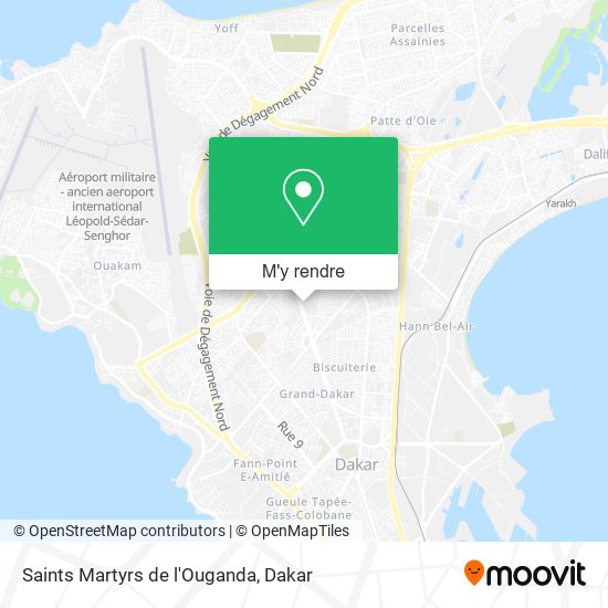 Saints Martyrs de l'Ouganda plan