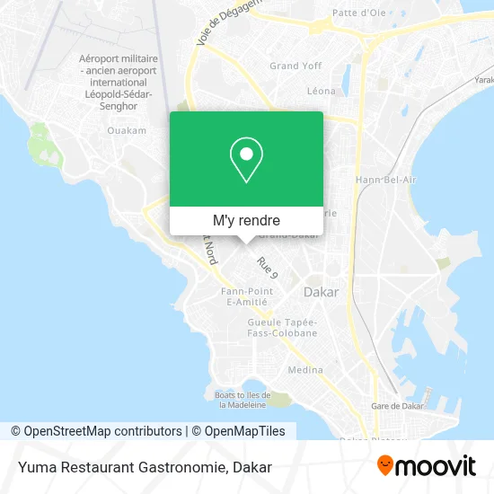 Yuma Restaurant Gastronomie plan