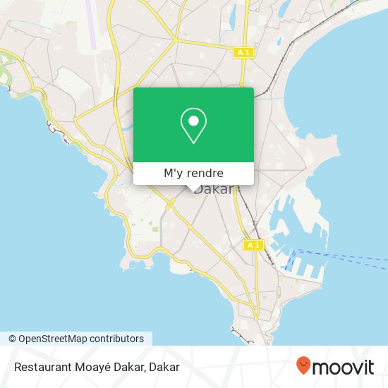 Restaurant Moayé Dakar plan