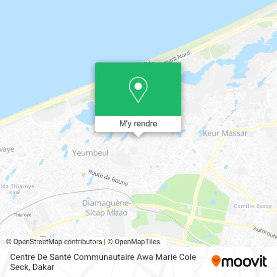 Centre De Santé Communautaire Awa Marie Cole Seck plan