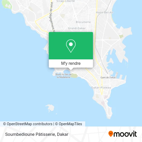 Soumbedioune Pâtisserie plan