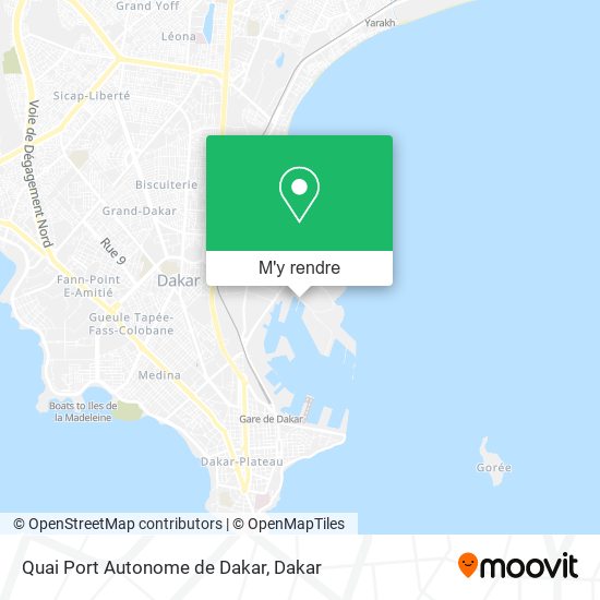 Quai Port Autonome de Dakar plan