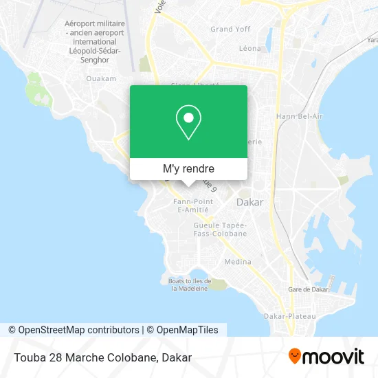 Touba 28 Marche Colobane plan