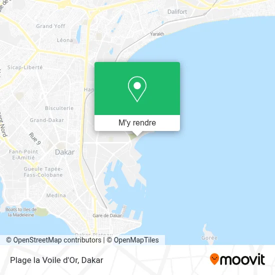 Plage la Voile d'Or plan