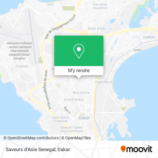 Saveurs d'Asie Senegal plan