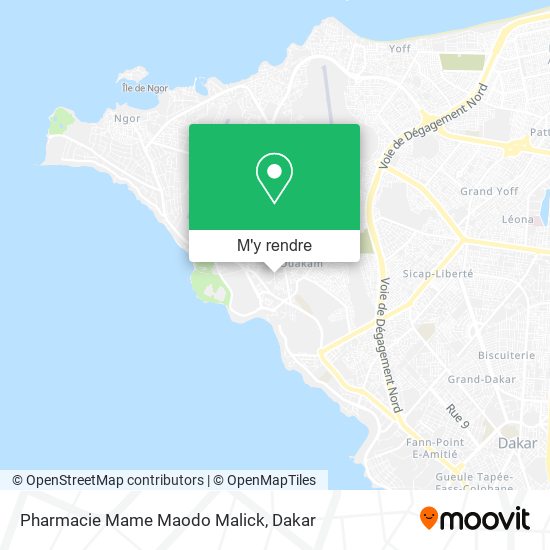 Pharmacie Mame Maodo Malick plan