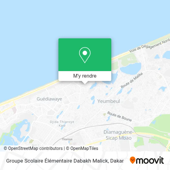 Groupe Scolaire Élémentaire Dabakh Malick plan