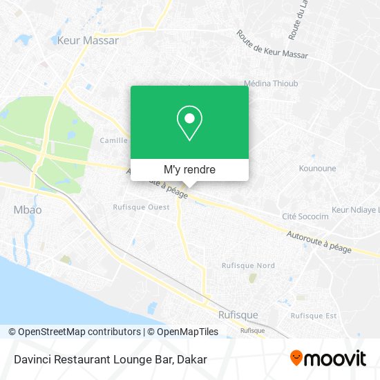 Davinci Restaurant Lounge Bar plan