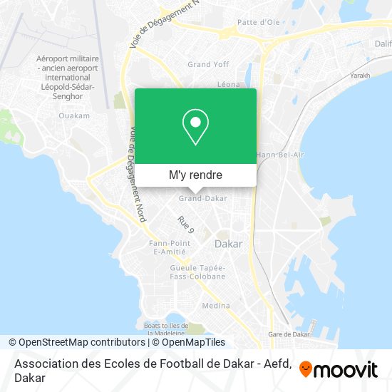 Association des Ecoles de Football de Dakar - Aefd plan