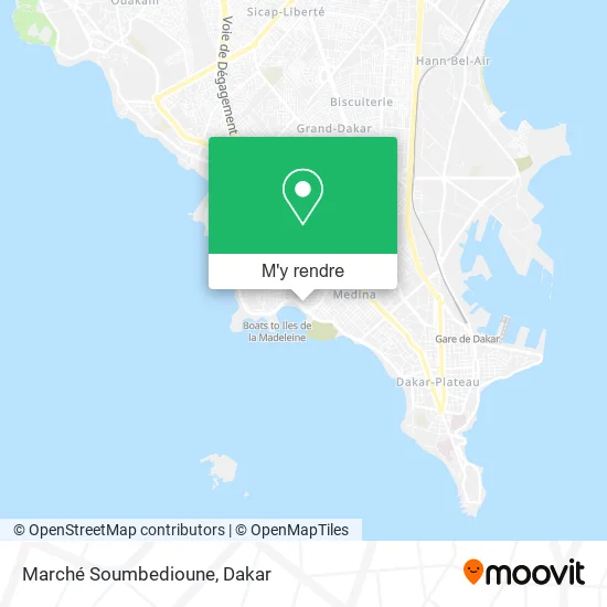 Marché Soumbedioune plan