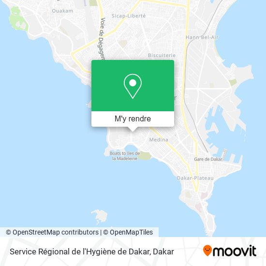 Service Régional de l'Hygiène de Dakar plan