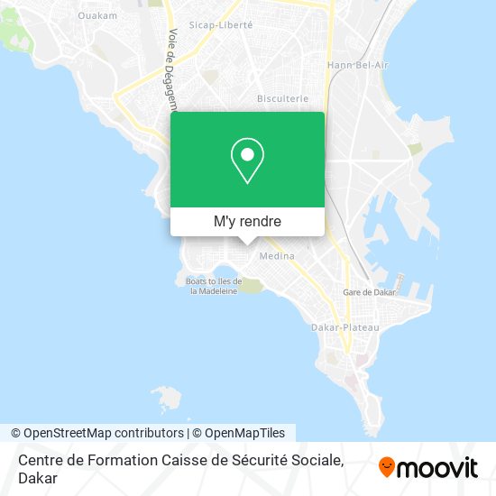 Centre de Formation Caisse de Sécurité Sociale plan