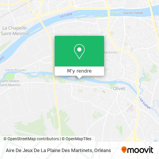 Aire De Jeux De La Plaine Des Martinets plan