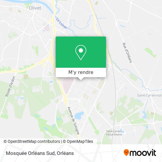 Mosquée Orléans Sud plan