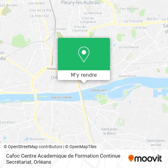 Cafoc Centre Academique de Formation Continue Secrétariat plan