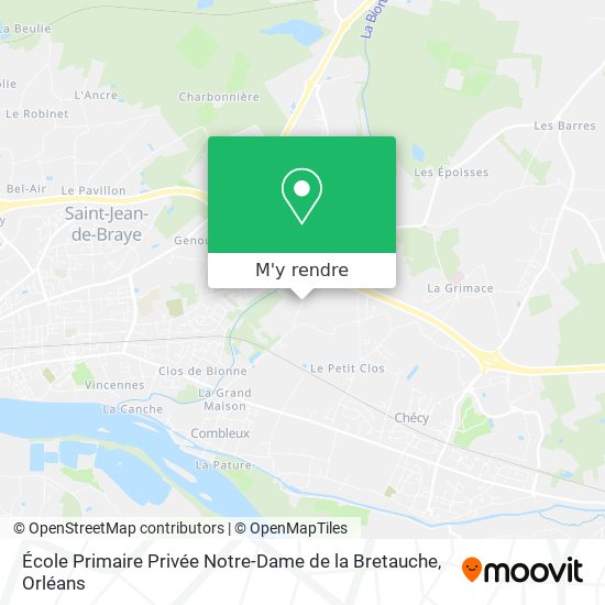 École Primaire Privée Notre-Dame de la Bretauche plan