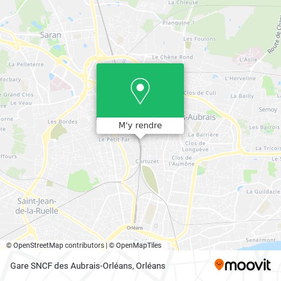 Gare SNCF des Aubrais-Orléans plan
