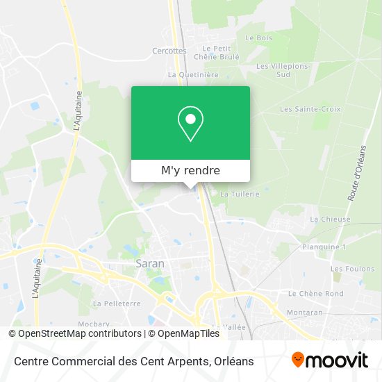 Centre Commercial des Cent Arpents plan
