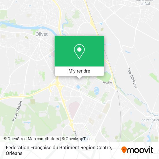 Fédération Française du Batiment Région Centre plan