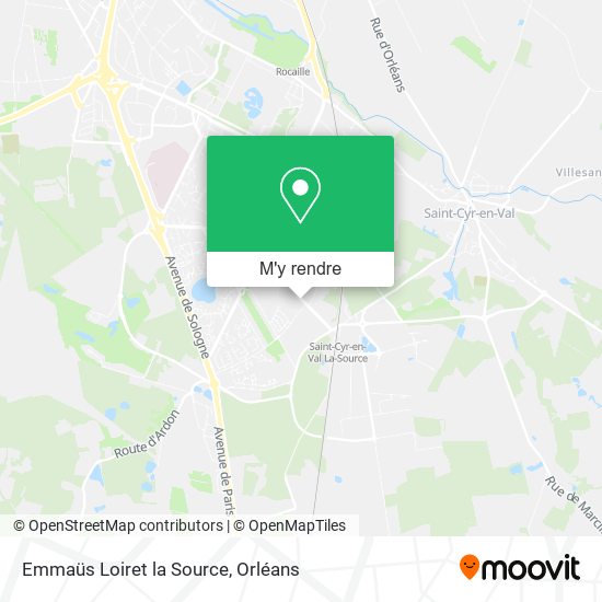 Emmaüs Loiret la Source plan