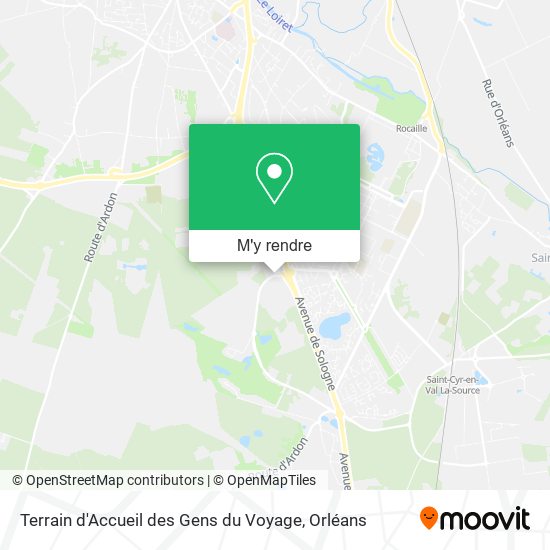 Terrain d'Accueil des Gens du Voyage plan