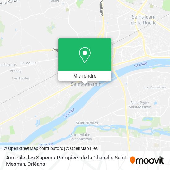 Amicale des Sapeurs-Pompiers de la Chapelle Saint-Mesmin plan