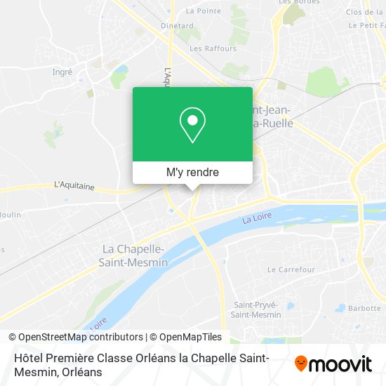 Hôtel Première Classe Orléans la Chapelle Saint-Mesmin plan