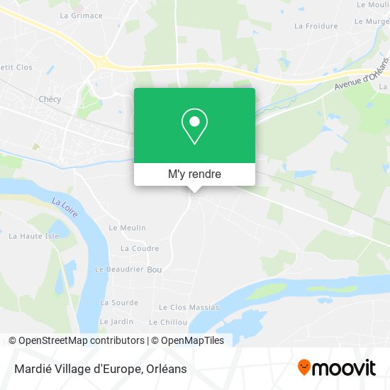 Mardié Village d'Europe plan